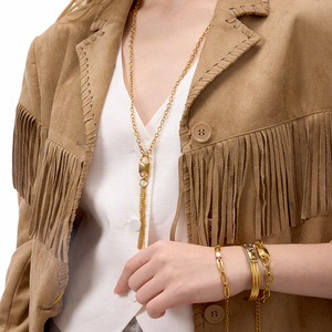 Original Lock Jewelry Series <b>Set</b> <b>Bracelet</b> Gold Silver Tone Unisex Gift Fashion Licensed Private Label - Product Image 3