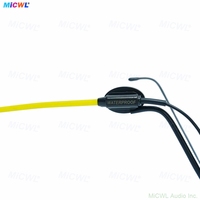 Micrófono de diadema con condensador omnidireccional, resistente al agua, con clasificación IP, para opciones de enchufe ULX SLX QLX TA4F G3 G4 de 3,5 mm TA3
