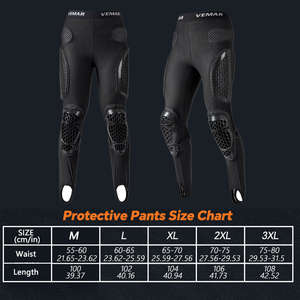 Pantaloni di armatura fuoristrada per moto pantaloni da motociclista in rete traspirante pantaloni da equitazione resistenti all'abrasione protezione per le ginocchia - Product Image 4