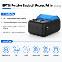 Imprimante thermique portable sans fil Mobydata pour reçus, étiquettes et codes-barres avec batterie de 1800 mAh
