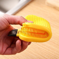 Éponge de cuisine en silicone 3 en 1 Brosse de nettoyage multifonctionnelle pour grattoir Lavage de la vaisselle Cuisine Salle de bain Épurateurs en silicone