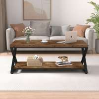 Table basse minimaliste en bois Table centrale rectangulaire simple pour salon Matériau MDF
