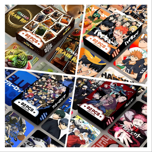 Nouveauté : 92 cartes de collection anime double face <span class=keywords><strong>Hinata</strong></span> Shoyo Satoru Gojo, cartes Lomo, décoration de bureau, cadeau - Product Image 1
