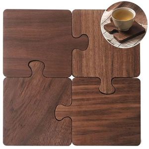 Posavasos de Madera Modernos y Sencillos con Aislamiento Térmico, para Oficinas, Bares y Decoración del Hogar - Product Image 2