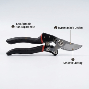 Forbici da Potatura in Acciaio SK-5 con Impugnatura Ergonomica e Blocco di Sicurezza per Taglio Rami, Alberi da Frutto e Rose, Certificato CE SGS - Product Image 2
