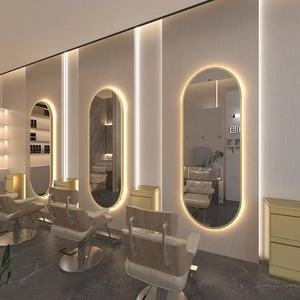 Estación de Espejo LED de Lujo para Salón, Espejo Arqueado Retroiluminado con Estaciones de Peinado para Peluquerías - Product Image 3