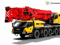 Grue tout-terrain SANY SAC2600S d'occasion de 260 tonnes avec flèche de 72 m, système hydraulique, moteur de levage robuste pour travaux de construction, pompe incluse
