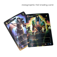 Protège-cartes de jeu de société holographiques personnalisés de haute qualité avec impression exquise, thème dessin animé et anime, prix d'usine, jeux de société en métal