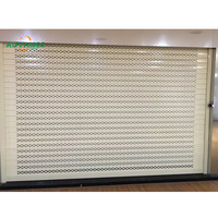 Volet roulant à grille perforée enroulable en acier électrique industriel