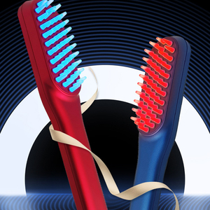 Cepillo Eléctrico Inteligente para el Cabello con Modos de Luz Roja y Azul para el Control de la Caspa y Fortalecimiento del Cabello, Dispositivo Portátil para el Tratamiento del Cuero Cabelludo - Product Image 4