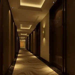 防火酒店过道走廊走廊跑步者地毯