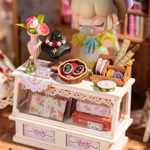 Robotime Rolife Kit puzzle fai da te <span class=keywords><strong>giocattoli</strong></span> fatti a mano DG178 <span class=keywords><strong>Elsa</strong></span> sartoria 3D in legno casa in miniatura - Product Image 5