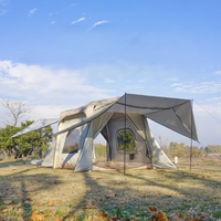Tente à air en tissu Oxford étanche aux UV, modèle extérieur universel pour les voyages en famille, le camping, tente gonflable arrière de voiture