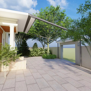 Pérgola con Techo de PVC y <span class=keywords><strong>Aluminio</strong></span> Resistente al Viento, Techo Cerrado, Pérgola Motorizada con Techo de Tela Retráctil, Precios de Fábrica - Product Image 1