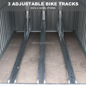 <span class=keywords><strong>Abri</strong></span> de jardin pour vélos en acier galvanisé, écologique, résistant aux rongeurs, imperméable, verrouillable, avec 4 supports pour vélos - Product Image 3