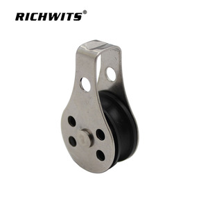 RICHWITS Sailboat Pulley 25mm Stainless Steel Marine Roller For Wire Rope <b>Puller</b> Replacement Repair - Product Image 2