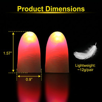 Doigts lumineux magiques à LED - Accessoires de magie de scène pour fêtes
