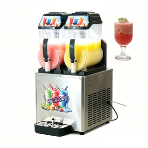 Commercial 110V 220V <b>Slushie</b> <b>Machine</b> New Large Capacity 3*12L Double Tanks Frozen Drinks Ice Beverage Dispenser - Product Image 2