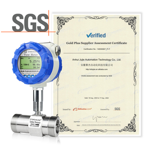 デジタル流量計高温180度LCDディスプレイ瞬時流量累積流量を備えた水タービン流量計 - Product Image 5