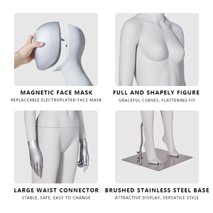 Maniquí de Fibra de Vidrio de Cuerpo Completo para <span class=keywords><strong>Mujer</strong></span>, con Cabeza, para Exhibición de Vestidos, Sombreros y Joyería - Product Image 5
