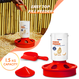 Nouveau type mangeoire et abreuvoir pour poulet avec pattes mangeoire pour poussins mangeoire pour animaux de compagnie - Product Image 3