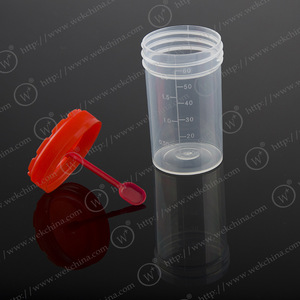 Gobelet de collecte médicale en plastique jetable 40 ml 60 ml avec couvercle pour le stockage d'échantillons - Product Image 3