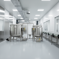 Cuve de mélange verticale en acier inoxydable pour produits chimiques, aliments, savon, shampoing, détergent, liquides – Agitateur et réacteur
