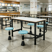 Vente en gros de cantines pliantes tout-en-un avec chaise et structure en métal doré noir antirouille