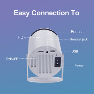 Muzze hy300 Pro Android 13 Dual Wifi 2 + 8 GB Ngoài trời 4k giá rẻ Mini TV chiếu rạp hát tại nhà Video Máy chiếu di động năm mới - Product Image 2