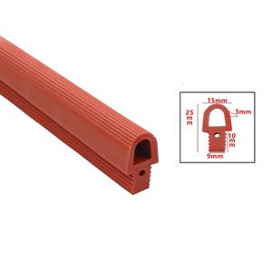 Customized Red Mushroom Head <strong>Rubber</strong> Sealing Strip Round O Ring Pattern Glass Door Seal Gasket Model <strong>Silicone</strong> Shaped Trim Edge - Product Image 4