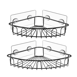 Factory-direct <strong>Bathroom</strong> Wall-mounted Double-tier Paper Wardrobe <strong>Corner</strong> Shelf Set Minimalist Modern Triangular <strong>Storage</strong> <strong>Unit</strong> - Product Image 2