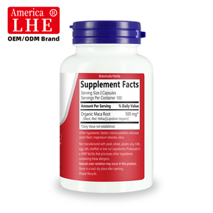Complément de racine de maca personnalisé 500 mg, énergie supplémentaire, haute puissance, extrait de plante, capsules de maca plus pour hommes et femmes - Product Image 5