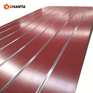 Rãnh tấm nhà máy bán hàng trực tiếp 15-18 mét melamine <span class=keywords><strong>Board</strong></span> 4x8ft Bảng điều chỉnh phải đối mặt với rãnh <span class=keywords><strong>MDF</strong></span> bán buôn slatwall Bảng điều chỉnh không thấm nước <span class=keywords><strong>MDF</strong></span> - Product Image 6