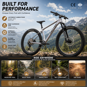 Bicicleta de Montaña 2026 con Manillar Integrado, Cuadro de Carbono, Shimano M8100 de 12 Velocidades, Horquilla de Aire 29er, para Adultos, Todoterreno - Product Image 4