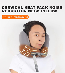 Custom Noise Reduction Travel Pillow Neck Pillow Wholesale Travel Pillows for Airplanes with Earbuds - Product Image 4