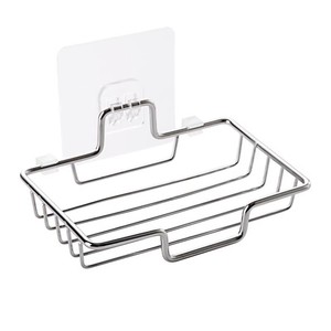 Support mural double couche en acier inoxydable sans perçage pour savon, égouttoir de salle de bain suspendu, fabricant - Product Image 5