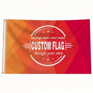 Banderas y Pancartas Personalizadas de Poliéster 100D Naranja de Alta Calidad para Publicidad y Promoción con Impresión Digital Qiyang - Product Image 1