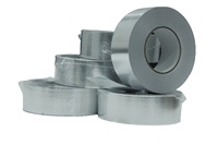 Ruban adhésif en aluminium ignifuge personnalisé en fibre de verre, PVC, PE pour systèmes CVC, fabriqué en Chine, vente en gros