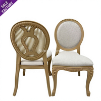 Chaise de jardin en résine plastique dorée et blanche sculptée, style royal de luxe, pour mariage, événement, banquet, réception – Fournisseur direct usine