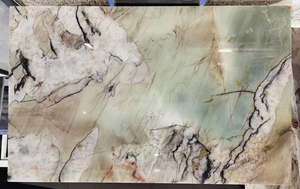 Losa de mármol Tiffany, <span class=keywords><strong>Laguna</strong></span>, cristal, cuarcita, función retroiluminada, decoración de pared, 20mm, 30mm, tocador de baño, azulejo de pared Bookmatched - Product Image 4