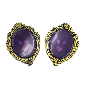 Vintage Zinc Alloy Hand Cartoon Film IP Fans Gift <b>Magic</b> Mirror Stepmother's Mirror Makeup Mirror Decorative Hand Mirror - Product Image 2