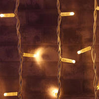 Noël décoratif mini led guirlandes lumineuses flocon de neige petite boule rideau led