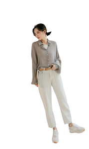 Jeans de Mezclilla Rasgados de Estilo Casual y Urbano, Transpirables, de Buena Calidad, para Otoño y Verano, Estilo Hip Hop, Corte Recto, Cintura Media, 100% Algodón - Product Image 2