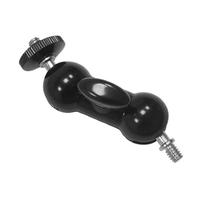 Support de moniteur multifonction Poyinco JN-001 à double rotule avec vis 1/4\" pour appareil photo reflex numérique, caméscope, cage et éclairage LED