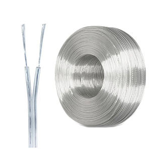 28/26/24//18AWG <span class=keywords><strong>2</strong></span>-adriges flexibles verzinntes Kupfer-Elektrokabel Transparentes Parallel kabel Für LED-Licht-Gleichstrom versorgung - Product Image 1