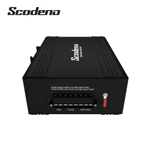 Scodeno Classic 4*10/100/1000 Base-X SFPポート8*10/100/1000 Base-T Din-RailためSecurity Camera Industrial POE Ethernet Switch
