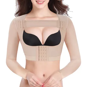 Modelador feminino cirurgia recuperação, invisível mangas modelador de braço emagrecimento modelador do peito