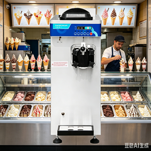 Máquina Profesional para Helado Suave U161 |   Máquina de helado vertical con 50% de excedente de producción para tiendas de té con leche y cafeterías de alta gama - Product Image 1