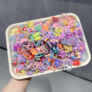 Set di 40 Elastici per <span class=keywords><strong>Capelli</strong></span> per Bambini <span class=keywords><strong>con</strong></span> Disegni di Animali e <span class=keywords><strong>Fiori</strong></span>, Fili Colorati, Elastici ad Alta Elasticità - Product Image 4