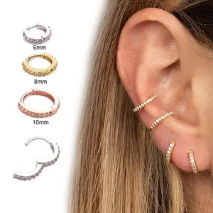 Mini orecchini ispirati creativi anello da Piercing in zircone da donna orecchini con gioielli indiani